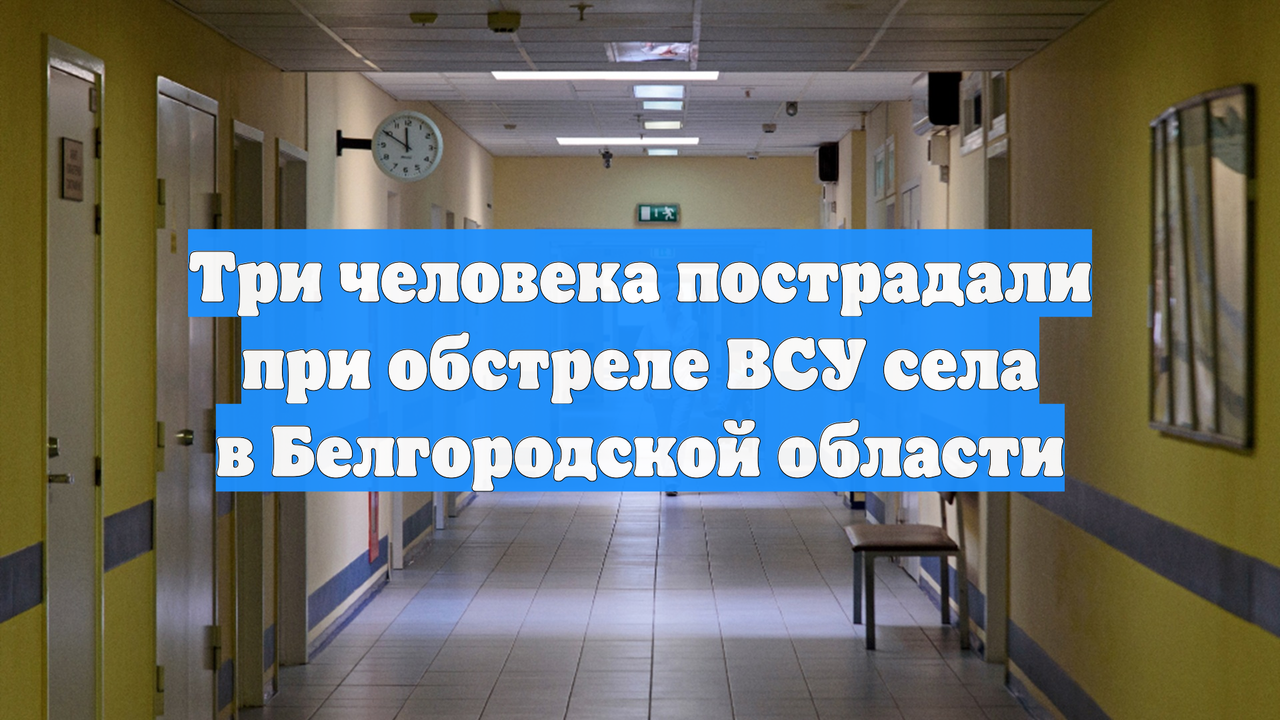 Три человека пострадали при обстреле ВСУ села в Белгородской области
