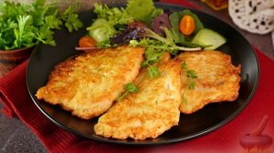 В картофельной шубке. КУРИНЫЕ ШНИЦЕЛИ