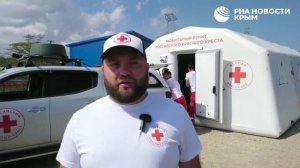 Красный крест помог автомобилистам в период пиковых нагрузок на Крымский мост