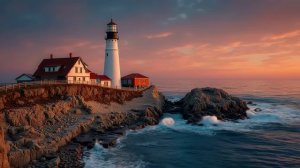 Unwind with Deep Work Chillout Music ~ Serene Ocean Waves & Golden Hour Ambiance