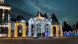 Новогодние уличные фигуры из стеклопластика, светодиодные арт-объекты. Собственное производство.