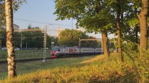 Электропоезда ЭП2Д-0138 и ЭГ2Тв-013 "Иволга", станция Подмосковная