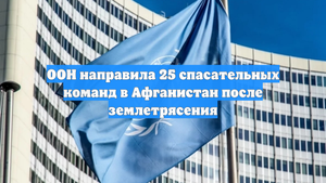 ООН направила 25 спасательных команд в Афганистан после землетрясения