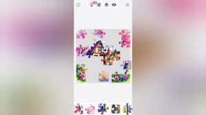 Весна. Домик из пазла. 36. Jigsaw.