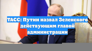 ТАСС: Путин назвал Зеленского действующим главой администрации