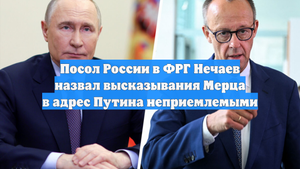 Посол России в ФРГ Нечаев назвал высказывания Мерца в адрес Путина неприемлемыми