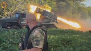 Апти Алаудинов "АХМАТ". Работа РСЗО группы "Горца"