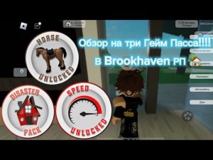 Обзор на три Гейм Пасса в Brookhaven РП