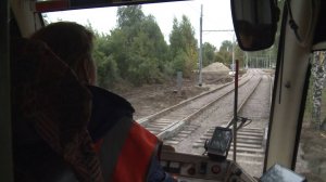 В Дзержинском районе Ярославля началась обкатка новых трамвайных путей