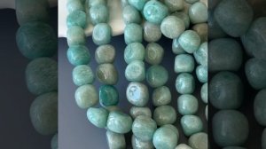 Амазонит средняя галтовка 9,5-12,5х9,5-10,5 мм