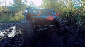 RC Mud Trophy Jeep Wrangler JK Rubicon Full Custom scale 1/10