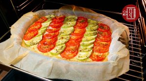 Обалденный Сырный Пирог с Кабачками и Помидорами