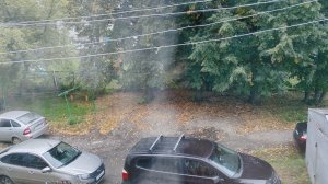 осеннее утро в деревне