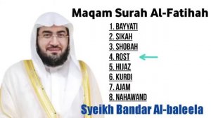 Сура аль Фатиха 8 видов макама . Шейх Бандар Ал Балила ...