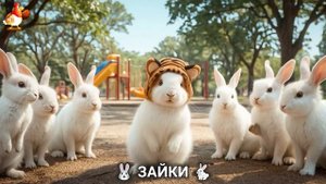 Зая и Зайчата 🐰🐇🐇 Веселые истории из жизни семейства зайчиков (31)