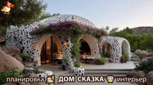 Сказочный дом мечты – 3D идея для вдохновения с планировкой и интерьером 🏡🏚️🏠 вариант (330)