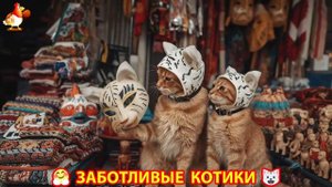 Заботливые котики спешат на помощь 😸😹😻 (300)
