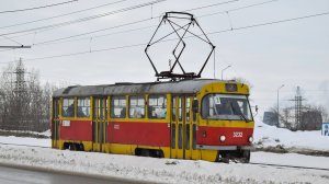 Трамвай Tatra T3SU-3232. Покатушки по Барнаулу. / Tatra T3SU tram ride.