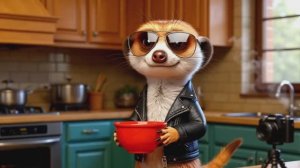 Сурикат готовит печенье и ведёт блог!