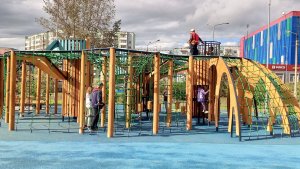 Новый сквер в Братске: японский сад камней, игровой комплекс «Лес» и еще много красивого и интересно