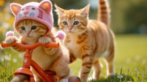 Подстрижёт мех, сошьёт шапку-зайку, накормит котят - вот как Мама-Кошка дарит им уют!