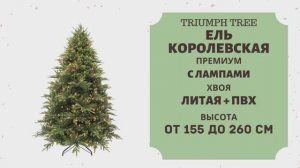 Triumph Tree - ОБЗОР искусственной ели Королевская премиум с лампами
