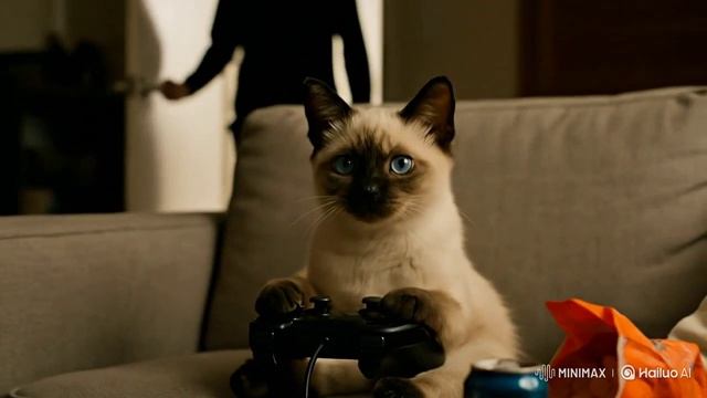 Играющий котёнок