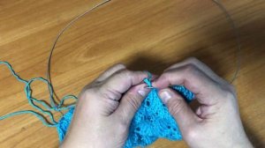 Нарядный ажурный узор спицами для ваших изделий