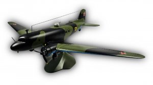 Модель самолета Лисунов Ли-2 СССР 1:48 (с шасси)