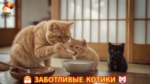 Заботливые котики спешат на помощь 😸😹😻 (301)