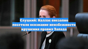Слуцкий: Каллас внезапно посетило осознание неизбежности крушения правил Запада