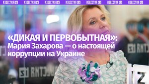 Захарова — о коррупции на Украине: «Дикая, первобытная, до уровня бандитизма»