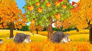 🍂 Анимационный фон для видео «Праздник осени в детском саду» 🍁