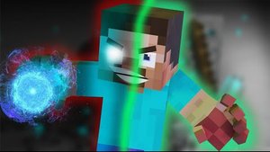 Эпическая битва героев в  мультфильме Стива в Майнкрафте