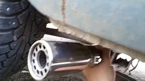 Как вывести выхлопную трубу сбоку возле колеса ВАЗ 2106 ВАЗ 2107