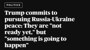 🇷🇺🇺🇸🇺🇦 «Путин и Зеленский пока не готовы к миру, но скоро что-то произойдёт», — Трамп