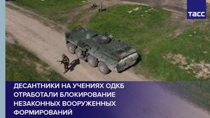 Десантники на учениях ОДКБ отработали блокирование незаконных вооруженных формирований