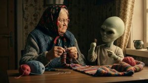 ИИ бабуля и гуманойд вяжут