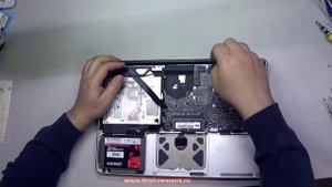 Как разобрать MacBook Pro видео инструкция (до платы) - www.first-remont.ru
