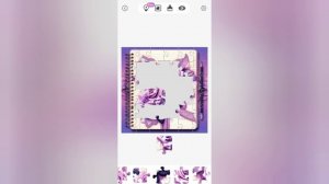 Дневник с розой из пазла. 36. Цветы. Jigsaw