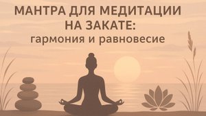 Мантра для медитации на закате: гармония и равновесие