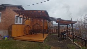 Беседка без тормозов.  Расширяем и объединяем