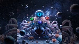 Космос-фэнтези.Создала в нейросетях.