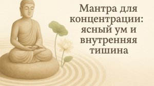 Мантра для концентрации: ясный ум и внутренняя тишина