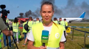 Транспортный самолет столкнулся с пассажирским бортом. Учения спецслужб прошли в Беларуси