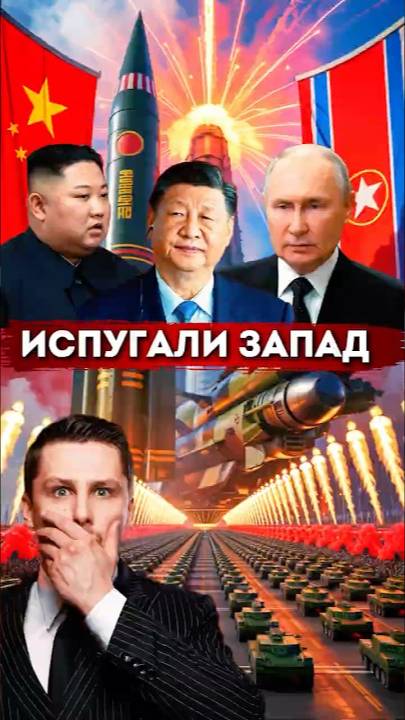 Китай, Россия и Северная Корея на военном параде в Китае. Трамп и Путин смотреть онлайн