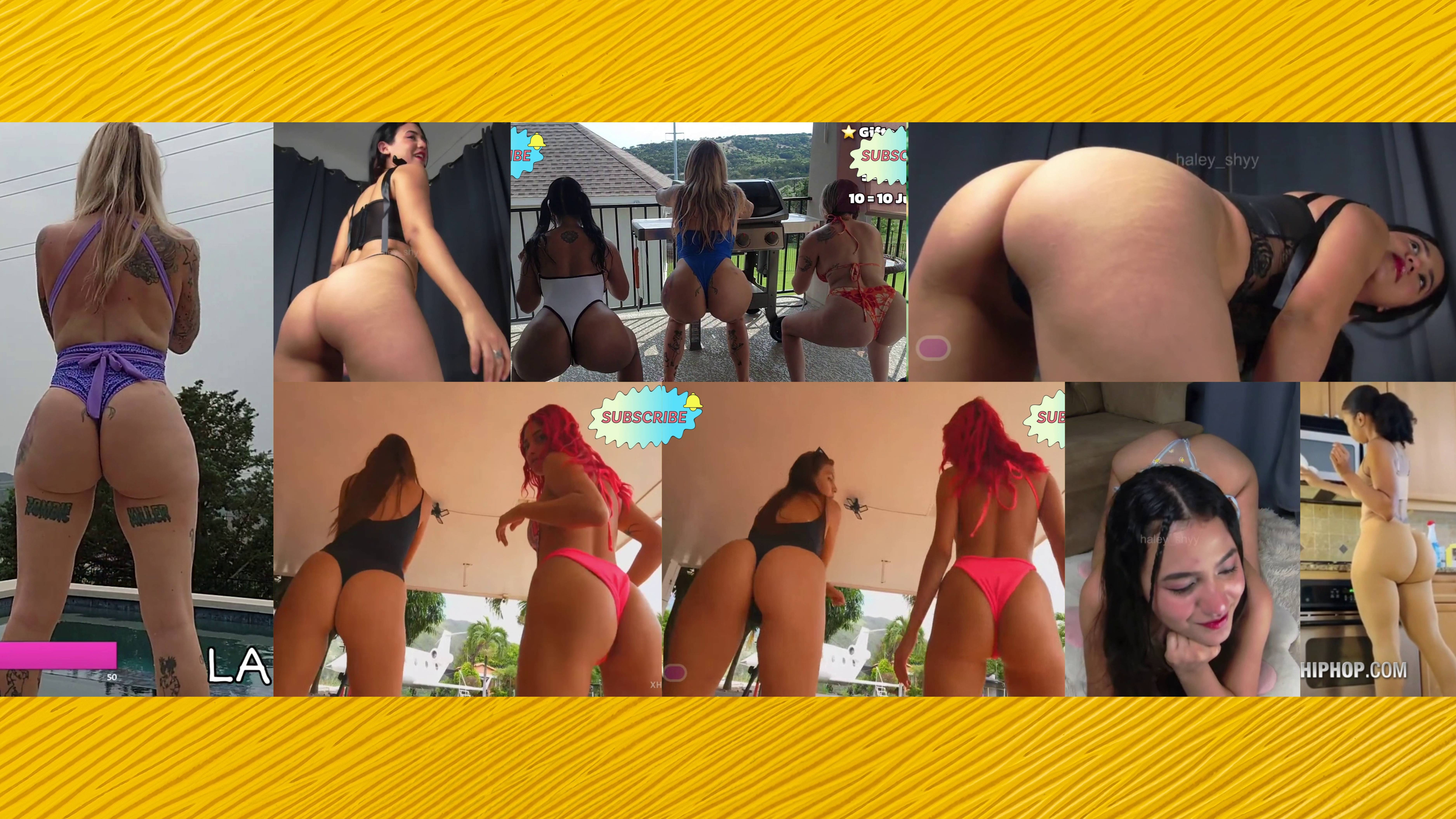 Ass compilation - Big bank tiktok challenge ❤️ClipchampGirls 2025