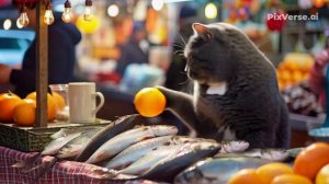 😾 КАПРИЗНЫЙ КОТ ТОРГУЕТ РЫБОЙ: «СВЕЖАЯ? НЕТ, ЭТО МОЯ ДУША!» 🐟✨