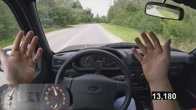 lada Niva Sport - кончился тахометр, продолжаю разгон 0 - 100 | как тянет Легенда Лада Нива Спорт