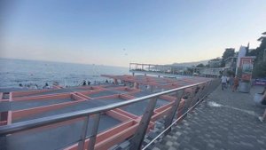 Ялта.Крым. Пляж Солнечный и Таврида